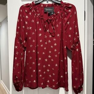 NWT Nicole Miller Boho Blouse - Size S